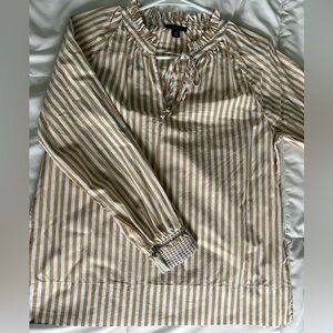 Jcrew Striped Poplin top blouse, size XS